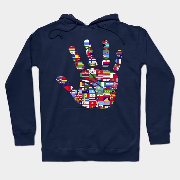 ALL FLAGS TOGETHER Hoodie by LegnaArt